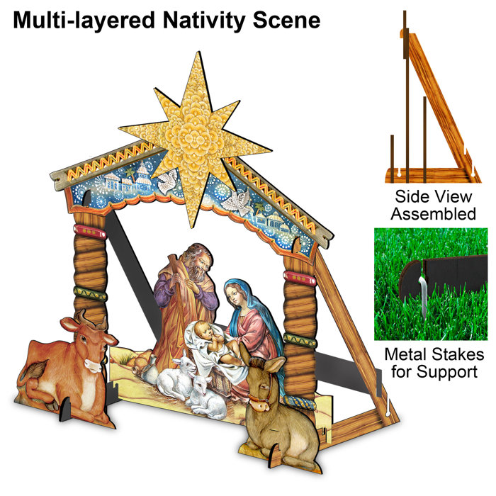 The Holiday Aisle® Nativity Lawn Art & Reviews Wayfair Canada